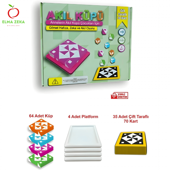 Akıl Küpü - Görsel Hafıza, Zeka Ve Akıl Küpleri ( Qbitz Q-bitz Q-smart Q Smart Küp Oyunu )