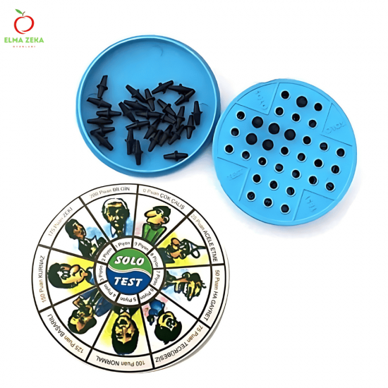 Solo Test Zeka Oyunu – Strateji ve Mantık Oyunu Tek Kişilik Zeka Geliştirici 1 ADET