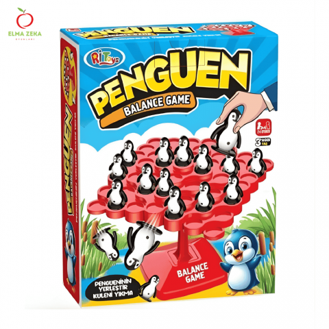 Penguen Balance Denge Oyunu Eğitici Eğlenceli Aile Arkadaş Çocuk Kutu Oyunu