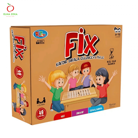  Fix oyunu - Kaydır Sırala Eğlenceyi Fix'le ( Eğlenceli Aile Kutu Oyunu ) Ahşap Mahjong